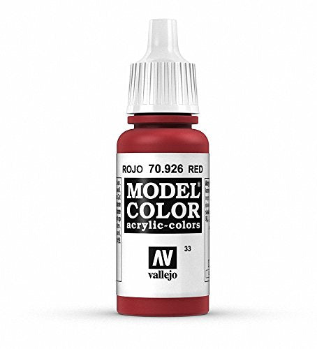 Vallejo Model Color Red Paint, 17ml