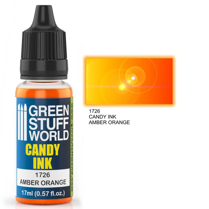 Green Stuff World –Candy Ink for Models and Miniatures Amber Orange 1726