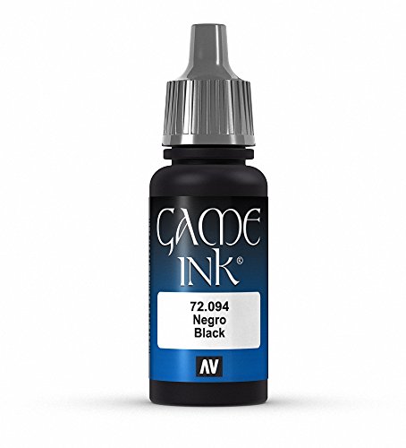 Vallejo Black Game Color Paint Ink, 17ml