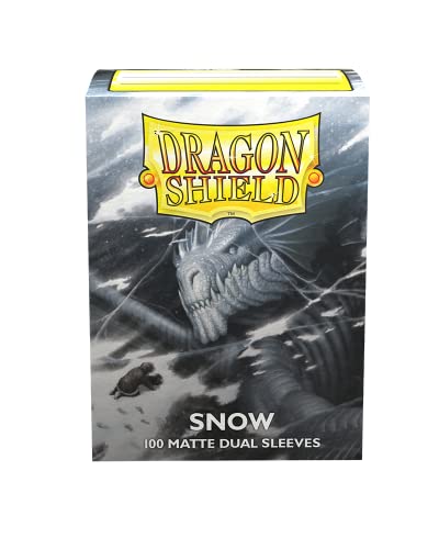 Load image into Gallery viewer, Dragon Shield Standard Size Card Sleeves – Matte Dual Snow 100CT – MTG Card Sleeves
