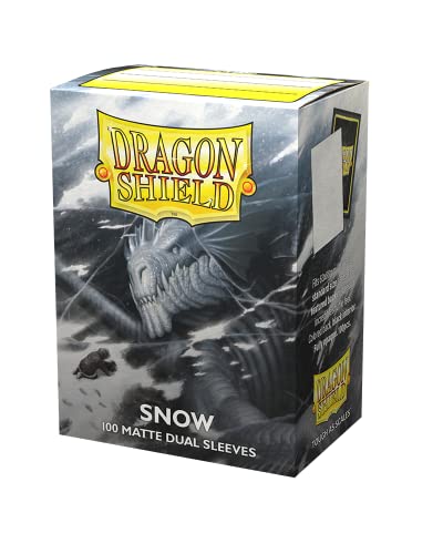 Load image into Gallery viewer, Dragon Shield Standard Size Card Sleeves – Matte Dual Snow 100CT – MTG Card Sleeves
