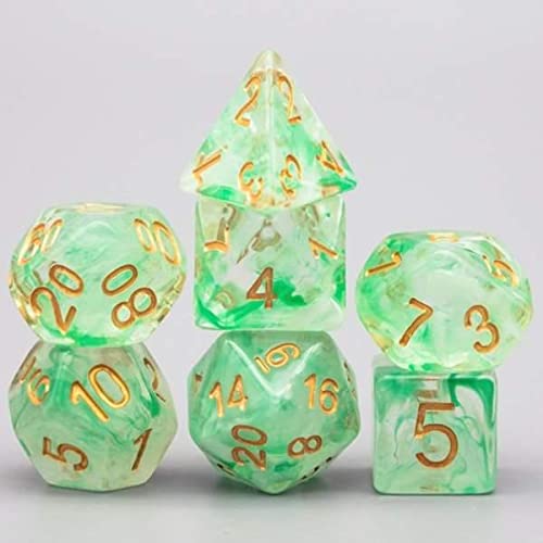 Foam Brain Games Prasine Mist RPG Dice Set FBG1132 - Cobbco