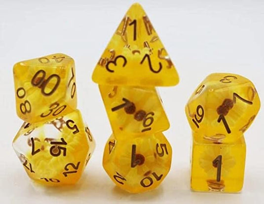 Foam Brain Games Sunshine Daisy RPG Dice FBG2228 - Cobbco