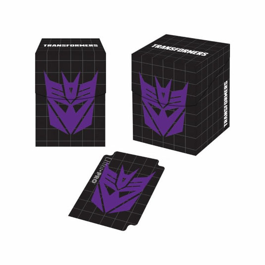 Ultra Pro Deck Box PRO 100+ Transformers Decepticons Hold 100 Sleeved Cards