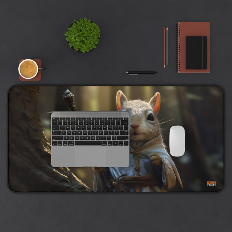 Load image into Gallery viewer, Design Series High Fantasy RPG - Squirrel Adventurer #1 Neoprene Playmat, Mousepad for Gaming, RPGs, Card Games
