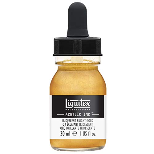 Liquitex 4260234 Professional Acrylic Ink 1-oz jar, Iridescent Bright Gold