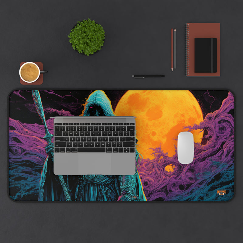 Load image into Gallery viewer, Neon Series High Fantasy RPG - Male-Female Adventurer #1 Neoprene Playmat, Mousepad for Gaming
