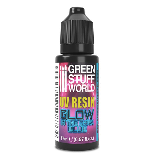 Green Stuff World for Models and Miniatures UV Resin - Glow in The Dark Blue 3516