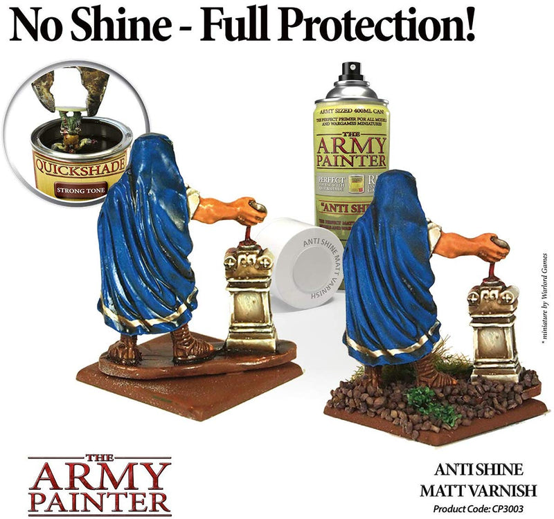 Load image into Gallery viewer, The Army Painter Anti Shine Matt Varnish Acrylic Spray for Miniature Painting
