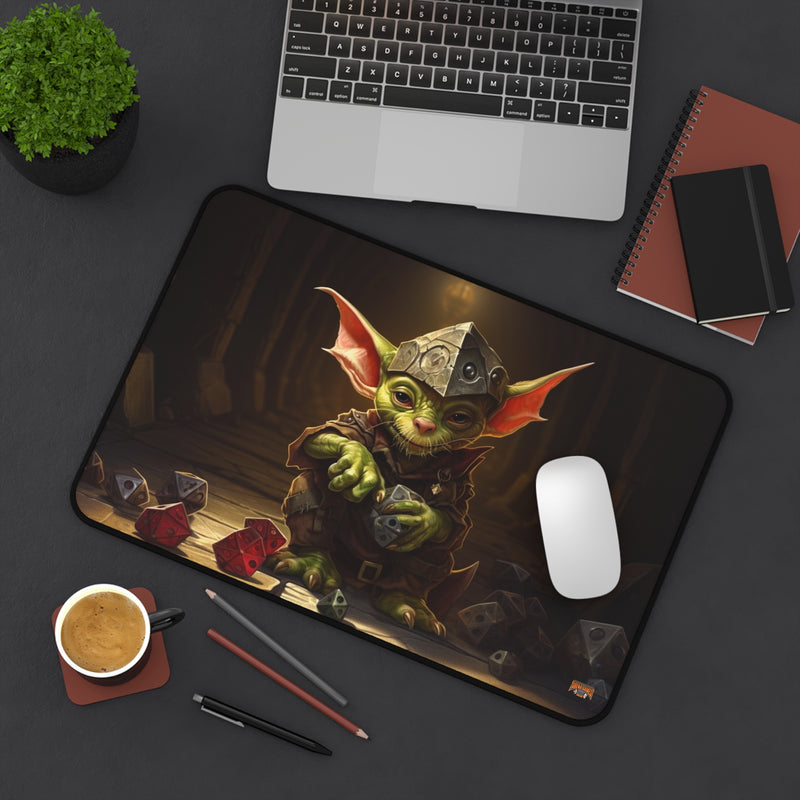 Load image into Gallery viewer, Design Series High Fantasy RPG - Dice Goblin #2 Neoprene Playmat, Mousepad for Gaming, RPGs, Card Games
