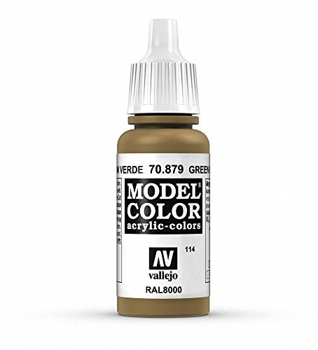 Vallejo Model Color Green Brown Paint, 17ml