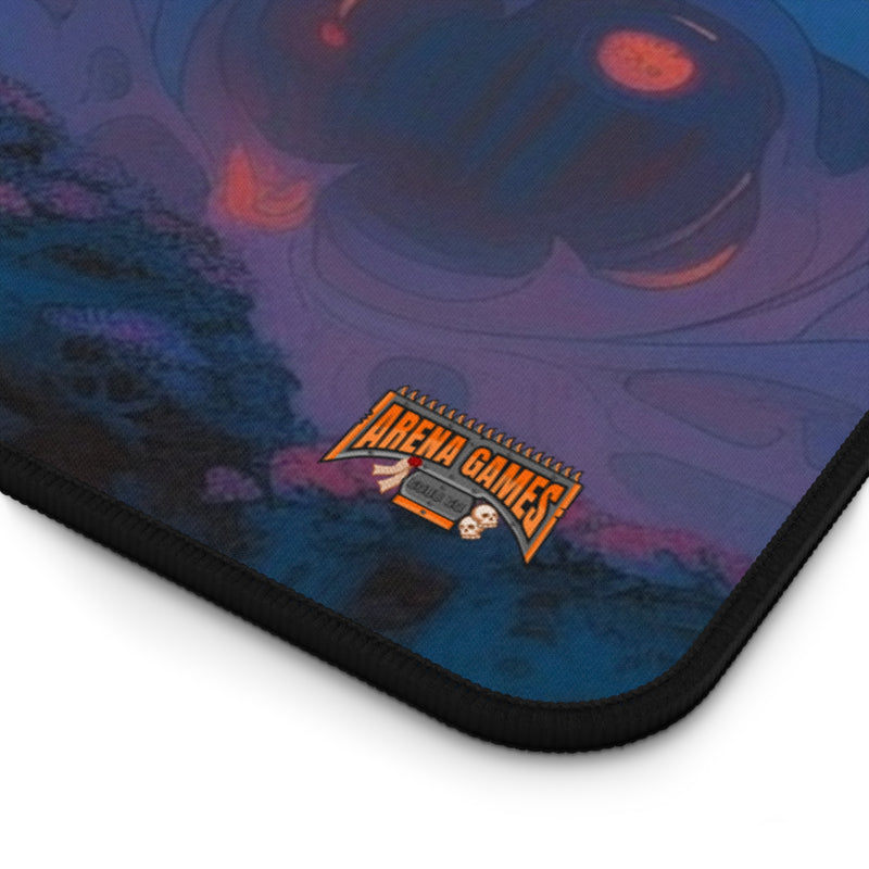 Load image into Gallery viewer, Neon Series High Fantasy RPG - Male Adventurer #2 Neoprene Playmat, Mousepad for Gaming
