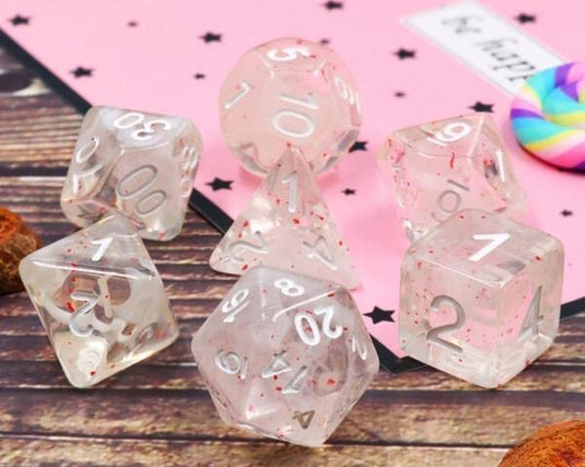 Foam Brain Games Blossom Snowfall RPG Dice Set FBG2025 - Cobbco