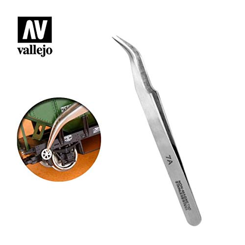 Load image into Gallery viewer, Vallejo Tools Extra Fine Curved Tweezers T12004
