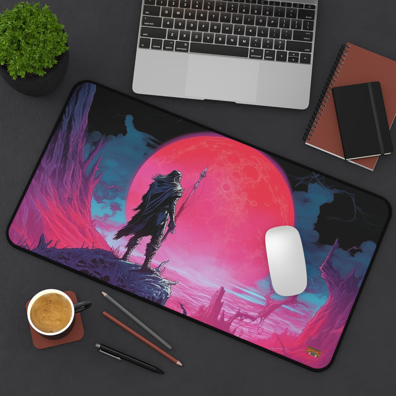Load image into Gallery viewer, Neon Series High Fantasy RPG - Male-Female Adventurer #3 Neoprene Playmat, Mousepad for Gaming, RPGs, Card Games, Nerdy Gift Idea, M
