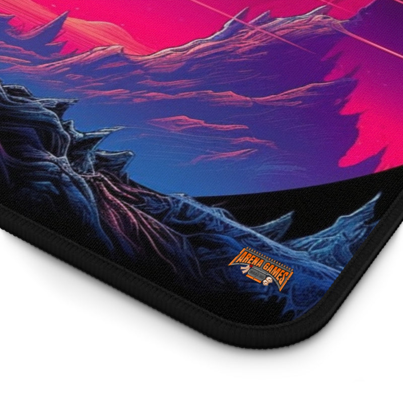 Load image into Gallery viewer, Neon Series High Fantasy RPG - Male-Female Adventurer #4 Neoprene Playmat, Mousepad for Gaming, RPGs, Card Games, Nerdy Gift Idea, M
