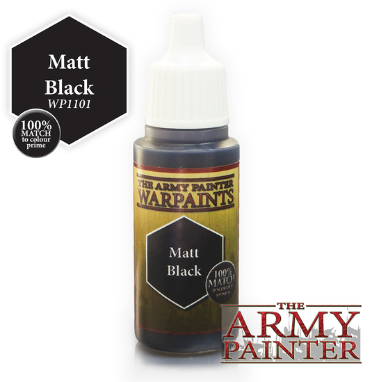 The Army Painter Warpaints 18ml Matt Black "Black Variant" WP1101