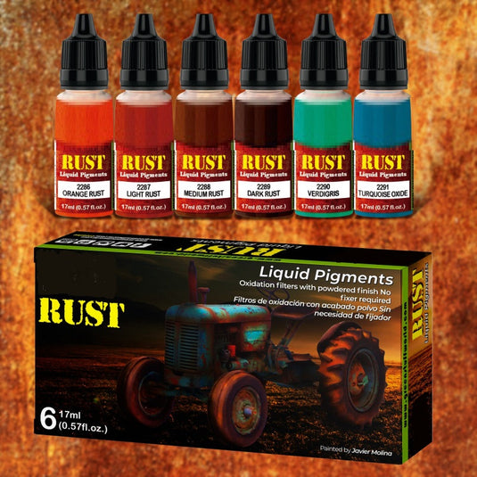 Green Stuff World for Models and Miniatures Liquid Pigments Set - Rust 10126