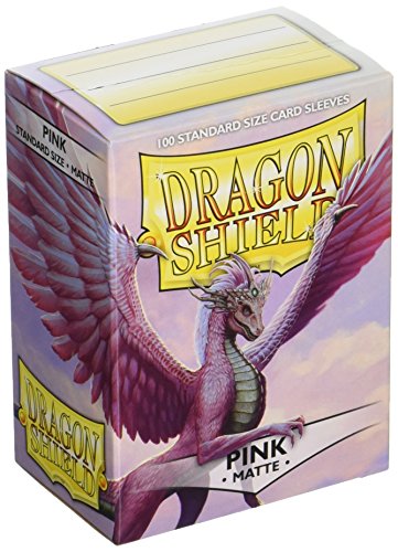 Arcane Tinman AT-11012 Dragon Shield Sleeves Matte Card Game, Pink 63x88mm