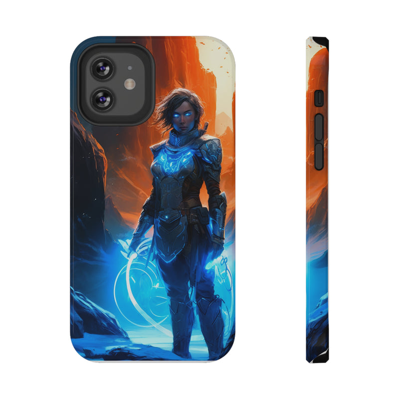 Load image into Gallery viewer, Fantasy Series Impact-Resistant Case for iPhone and Samsung Mobile Phones  - Female Mage Adventurer
