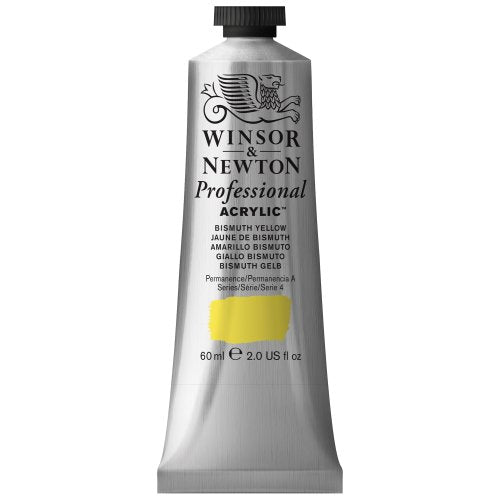 Winsor & Newton Professional Acrylic Color Paint, 60ml Tube, Bismuth Yellow