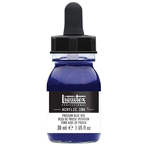 Liquitex Professional Acrylic Ink 1-oz jar, Prussian Blue Hue