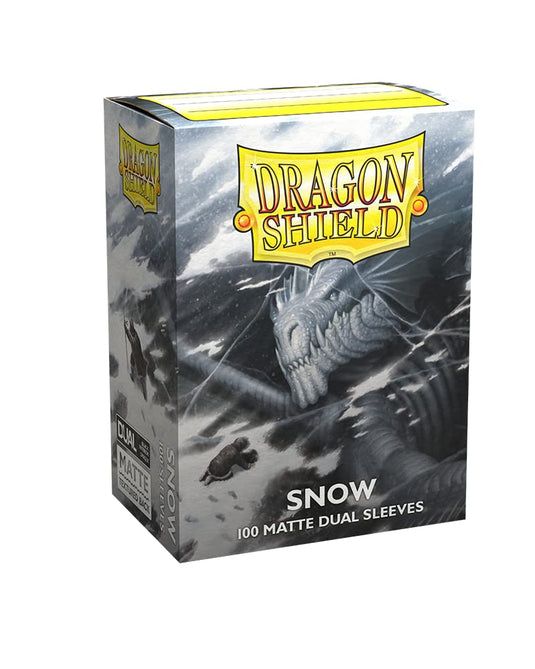 Dragon Shield Standard Size Card Sleeves Matte Dual Snow 100CT MTG Cobbco Dragon Shield Standard Size Card Sleeves Matte Dual Snow 100CT MTG Cobbco