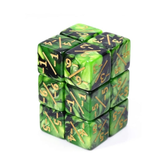 Foam Brain Games -1/-1 Green & Black Counters for Magic Set of 8 FBG5056