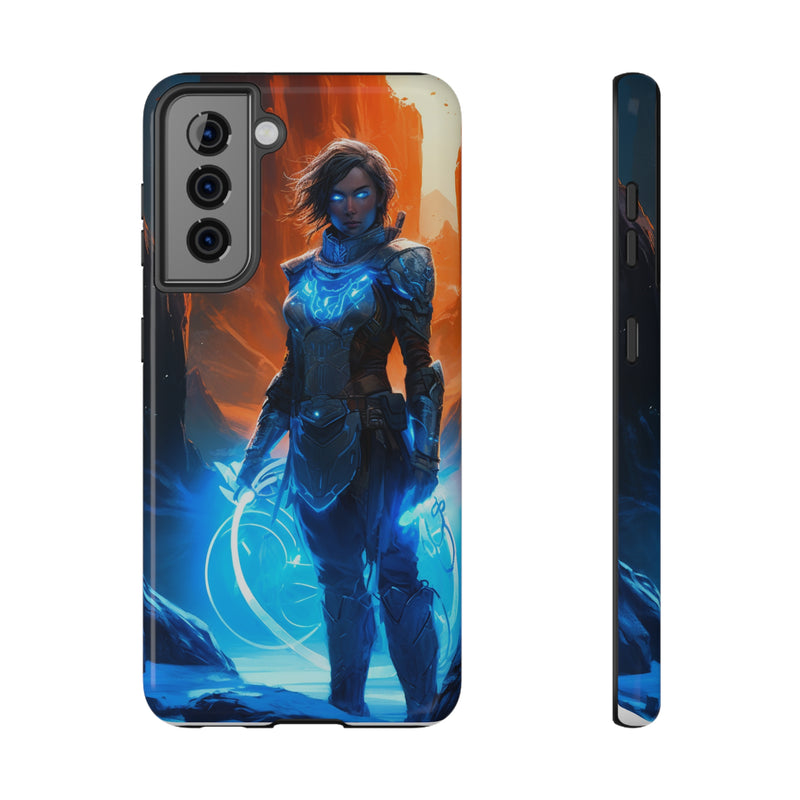 Load image into Gallery viewer, Fantasy Series Impact-Resistant Case for iPhone and Samsung Mobile Phones  - Female Mage Adventurer
