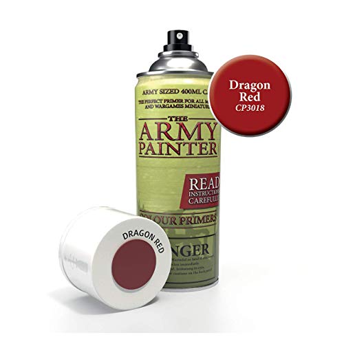 Load image into Gallery viewer, The Army Painter Primer Dragon Red 400ml Acrylic Spray for Miniature Painting
