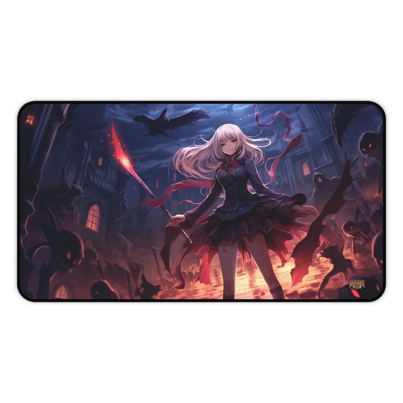 Load image into Gallery viewer, Design Series High Fantasy RPG - Female Adventurer #4 Neoprene Playmat, Mousepad for Gaming
