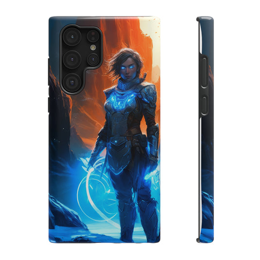 Fantasy Series Impact-Resistant Case for iPhone and Samsung Mobile Phones  - Female Mage Adventurer