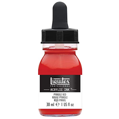 Liquitex, Pyrrole Red Professional Acrylic Ink 1-oz jar