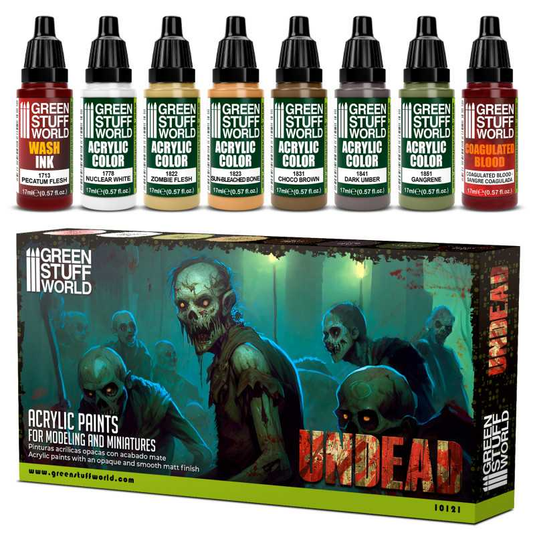 Green Stuff World: Paint Set - Undead 10121 - Cobbco