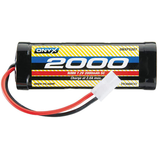 Onyx 7.2V 2000mAh 6-Cell Sub-C Stick NiMH Battery Tamiya Connector ONXP5209