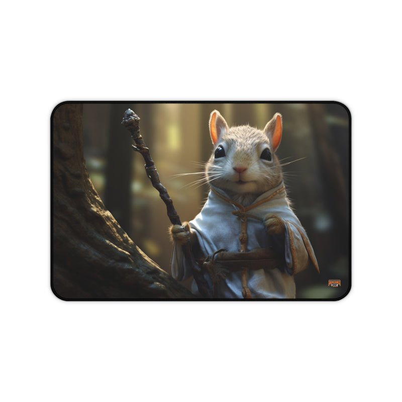 Load image into Gallery viewer, Design Series High Fantasy RPG - Squirrel Adventurer #1 Neoprene Playmat, Mousepad for Gaming, RPGs, Card Games
