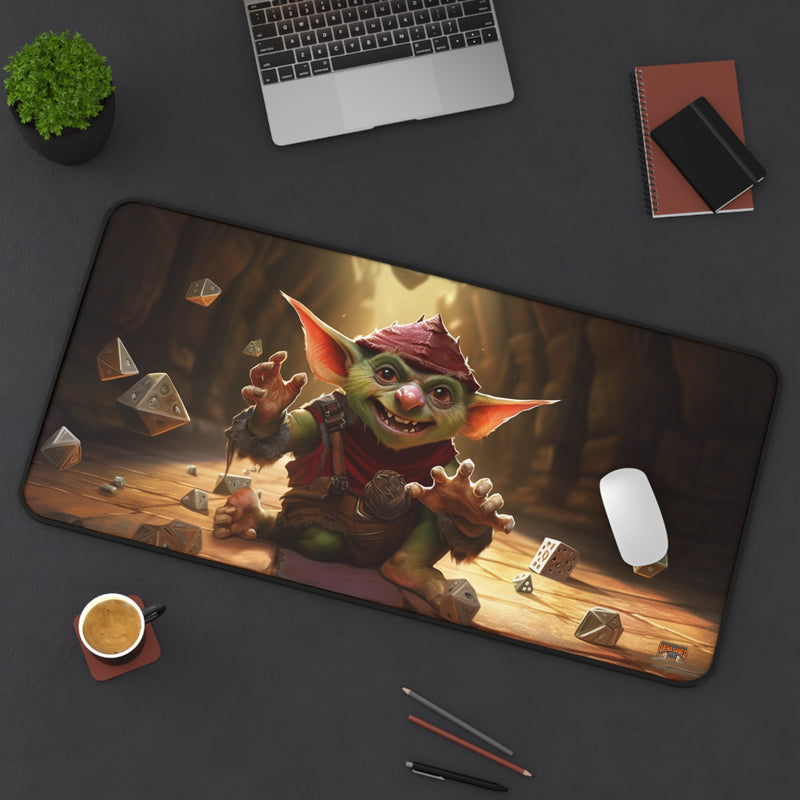 Load image into Gallery viewer, Design Series High Fantasy RPG - Dice Goblin #3 Neoprene Playmat, Mousepad for Gaming, RPGs, Card Games
