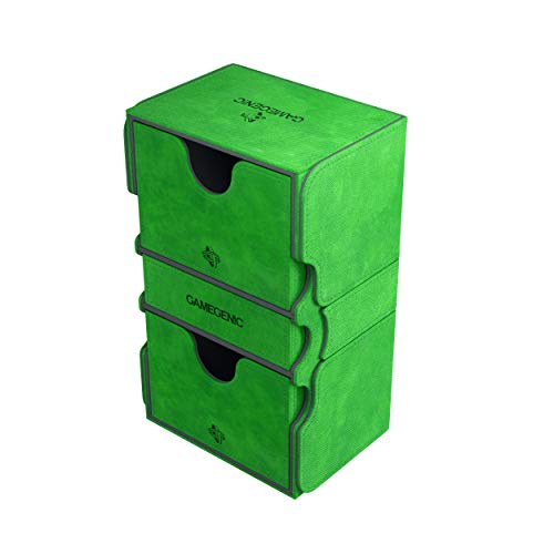 Gamegenic Deck Box: Stronghold Convertible Green (200ct) Asmodee