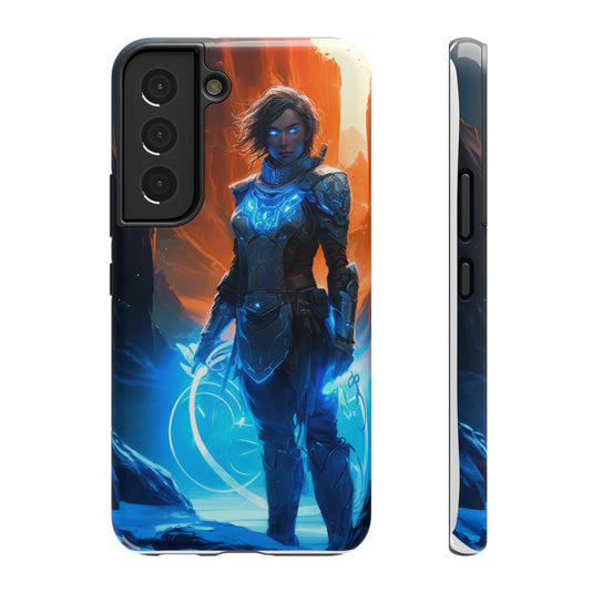 Fantasy Series Impact-Resistant Case for iPhone and Samsung Mobile Phones  - Female Mage Adventurer
