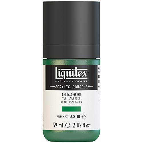 Liquitex Professional Acrylic Gouache 2-oz bottle, Emerald Green