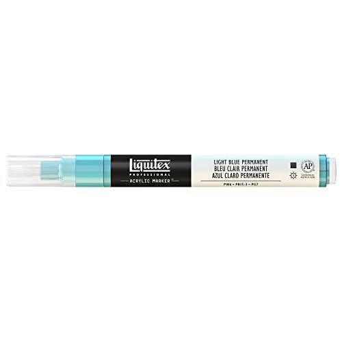Liquitex Professional Fine Paint Marker, Light Blue Permanent