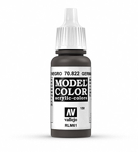 Vallejo Model Color German Camo Black Paint, 17ml