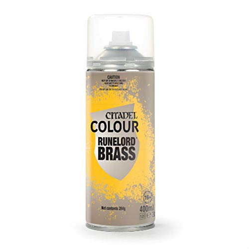 Games Workshop Citadel Colour Spray Runelord Brass 10oz 62-35