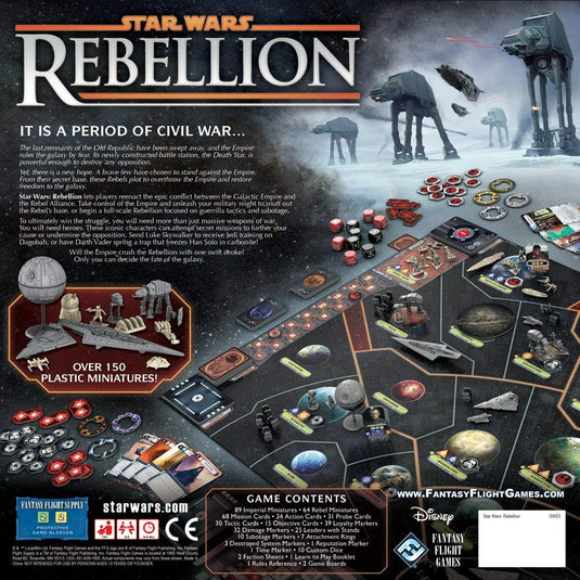 Star Wars: Rebellion Board Game - Fantasy Flight SW03 2-4 Players
