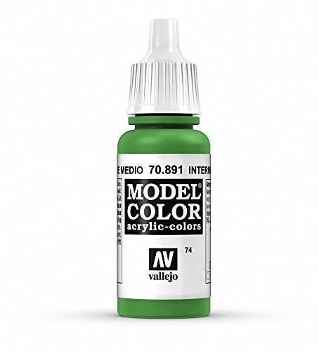 Vallejo Model Color Intermediate Green Paint, 17ml