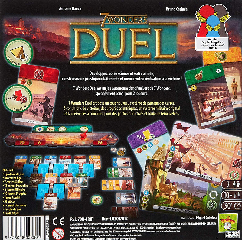Load image into Gallery viewer, 7 Wonders Duel Board Game - Repos Production
