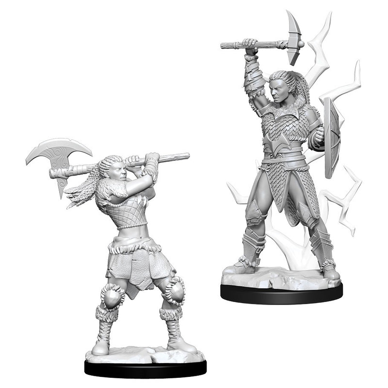 Load image into Gallery viewer, Dungeons &amp; Dragons Nolzur&#39;s Marvelous Miniatures Female Goliath Barbarian 73834
