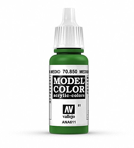 Vallejo Model Color Medium Olive Paint, 17ml