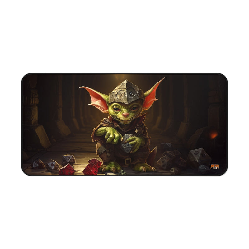 Load image into Gallery viewer, Design Series High Fantasy RPG - Dice Goblin #2 Neoprene Playmat, Mousepad for Gaming, RPGs, Card Games
