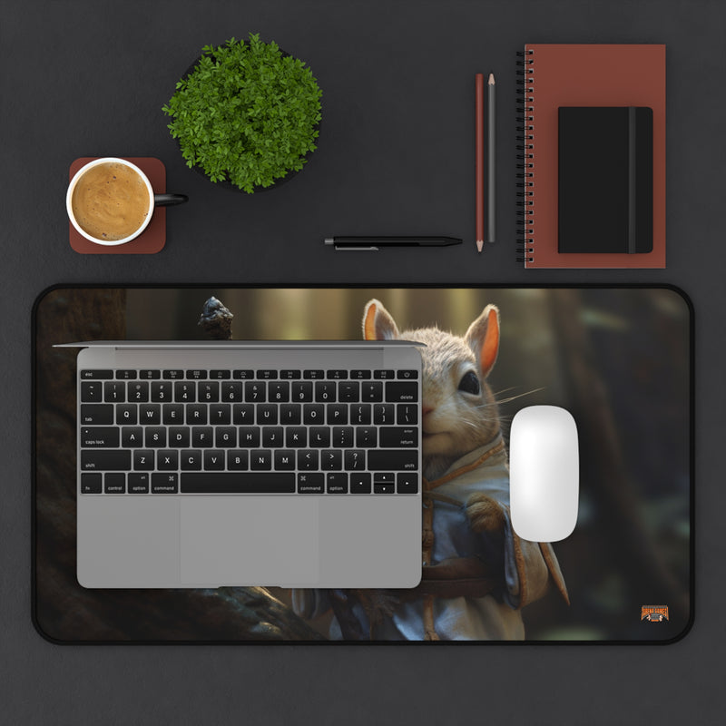 Load image into Gallery viewer, Design Series High Fantasy RPG - Squirrel Adventurer #1 Neoprene Playmat, Mousepad for Gaming, RPGs, Card Games

